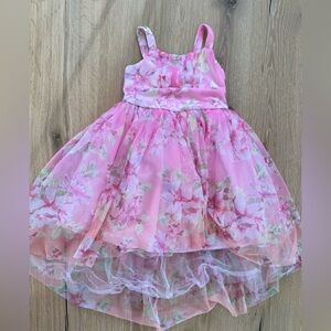 Zhenzi Pink Floral Kids Dress